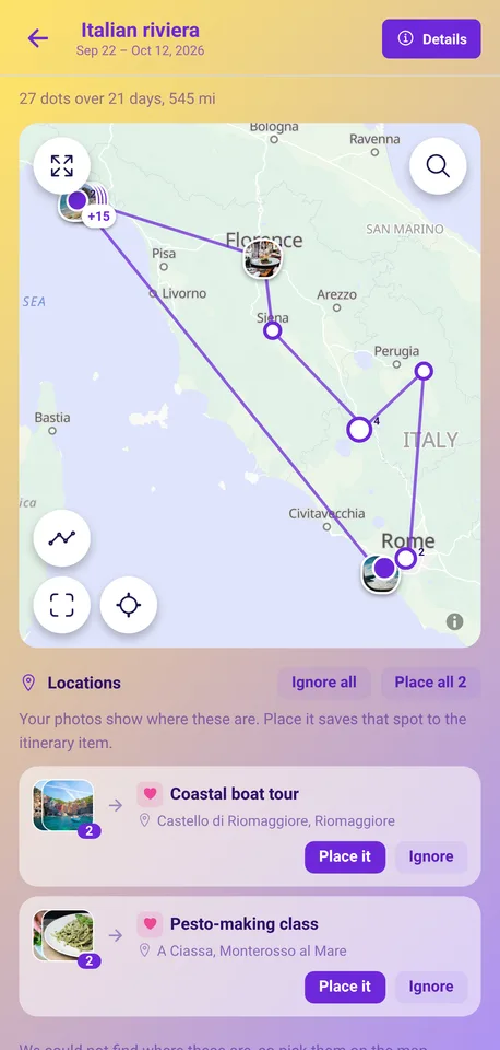 See where you went