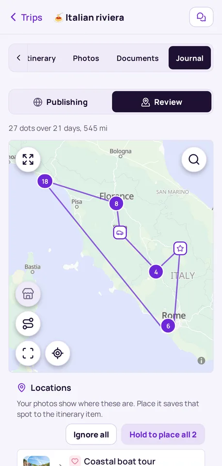 See where you went