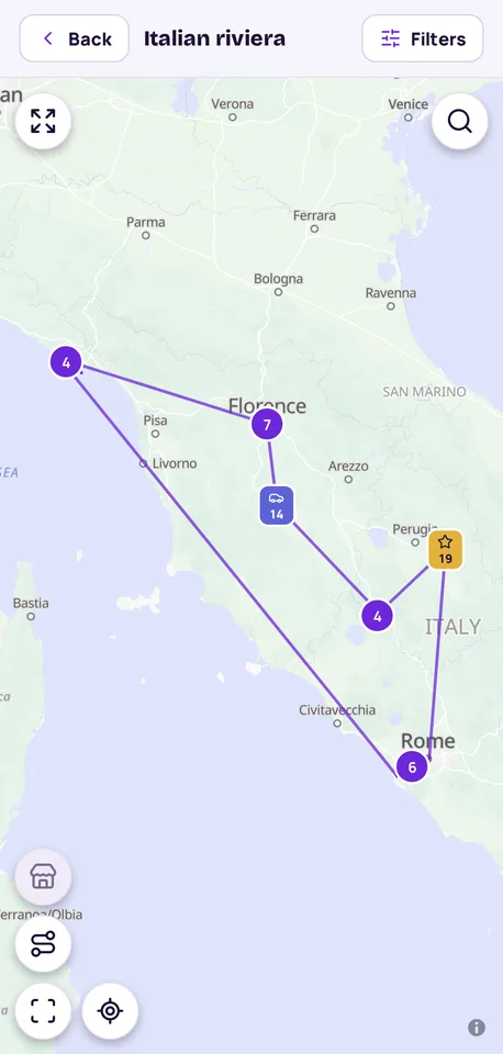 Every item with a location, on one map